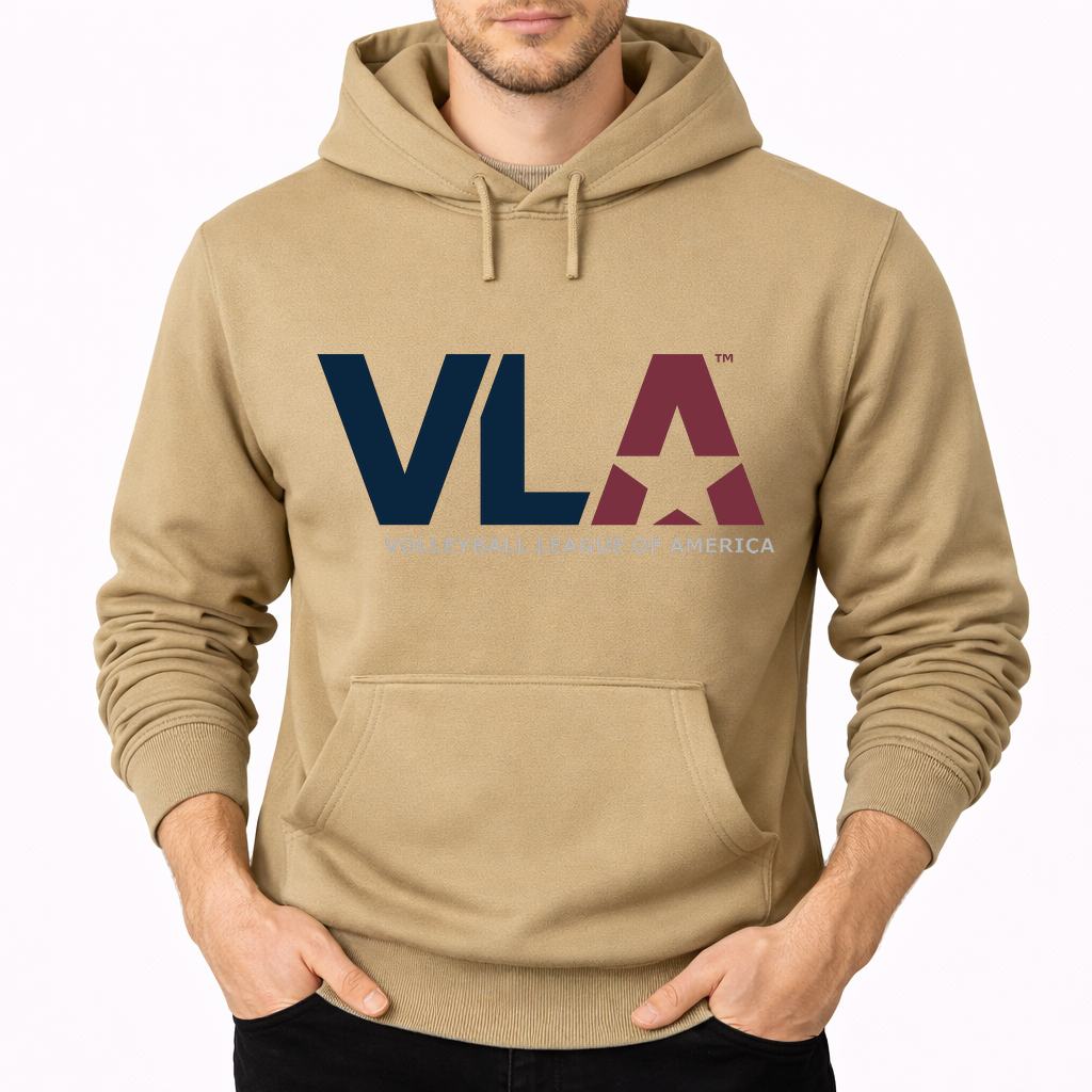 Men's American-Volleyball-League Pullover Hoodie - Tan