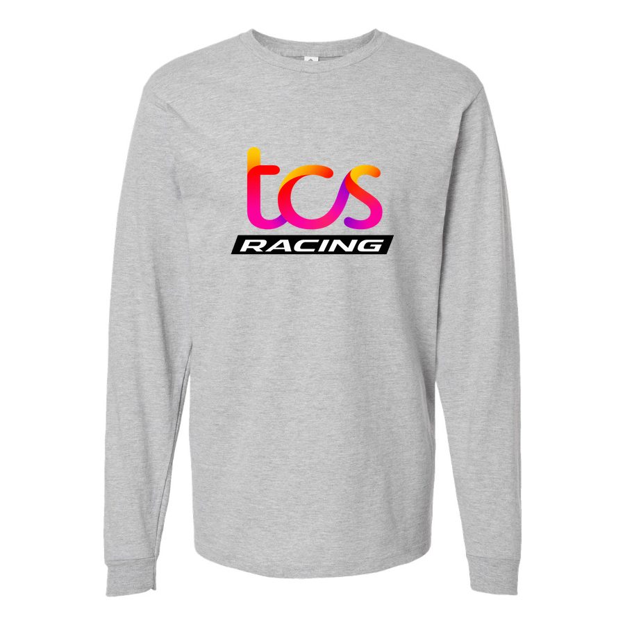 Men's TCS Racing Long sleeves Cotton Blend T-Shirt - Gray
