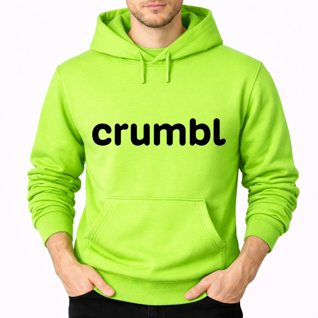 Men's Crumbl Cookies Pullover Hoodie - Lime green
