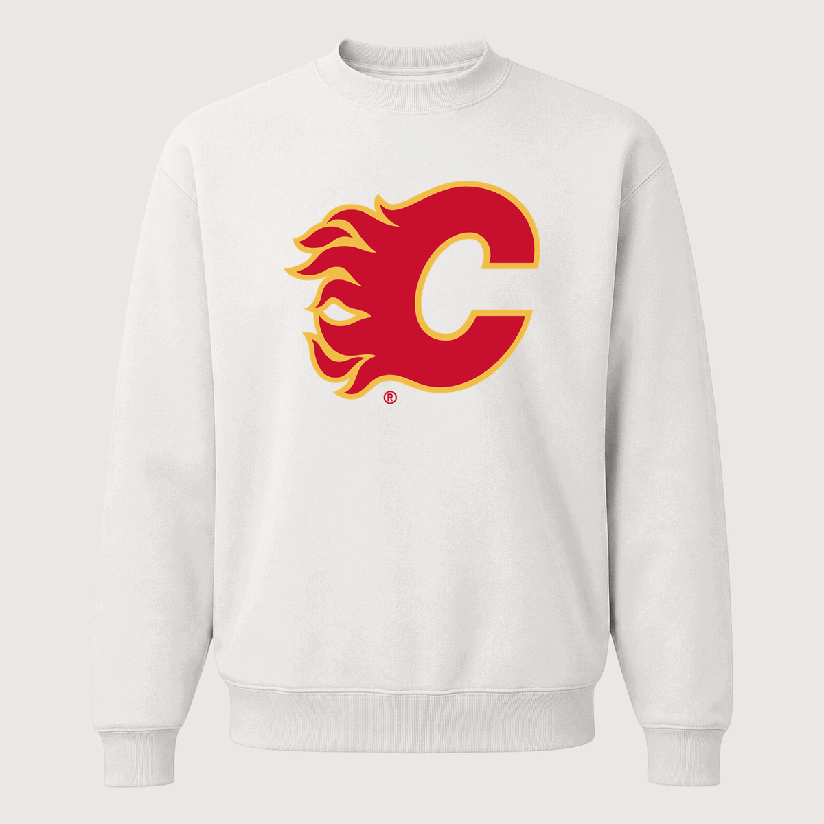 Men's Calgary Flames Crewneck Sweatshirt - White