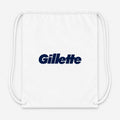 Gillette Drawstring Bag - White