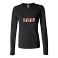 Women's MMs Logo food 1536x864 Long Sleeve T-Shirt - Black