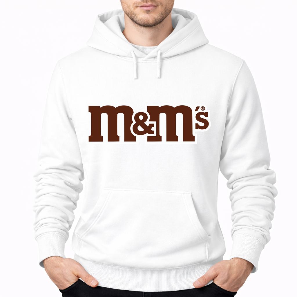 Men's M&M's Pullover Hoodie - White