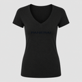 Women's Panerai V Neck T-Shirt in black
