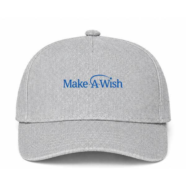 Make-A-Wish Logo Gray Dad Baseball Cap Hat