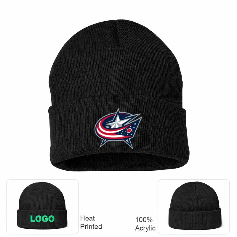 Columbus Blue Jackets Black Beanie Hat