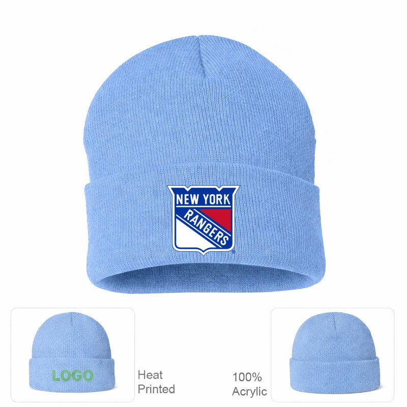 New York Rangers Sky Blue Beanie Hat