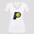 Women's Indiana Pacers V Neck T-Shirt in white