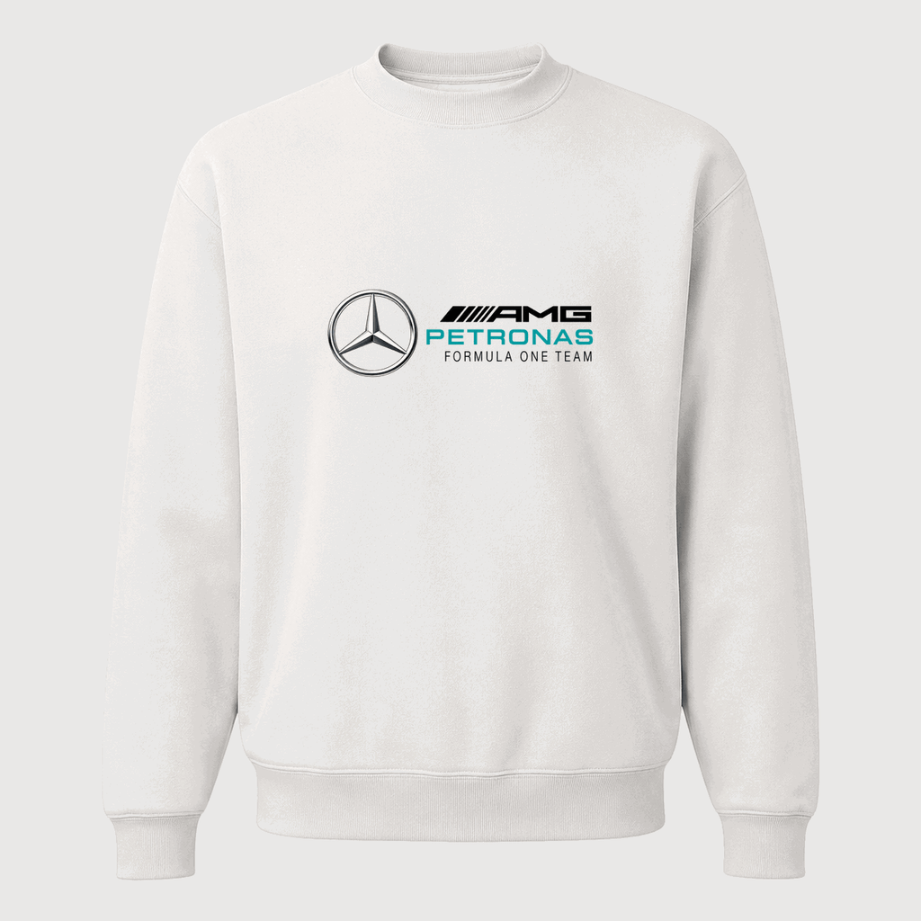 Men's Mercedes AMG Petronas Formula One Team Crewneck Sweatshirt - White