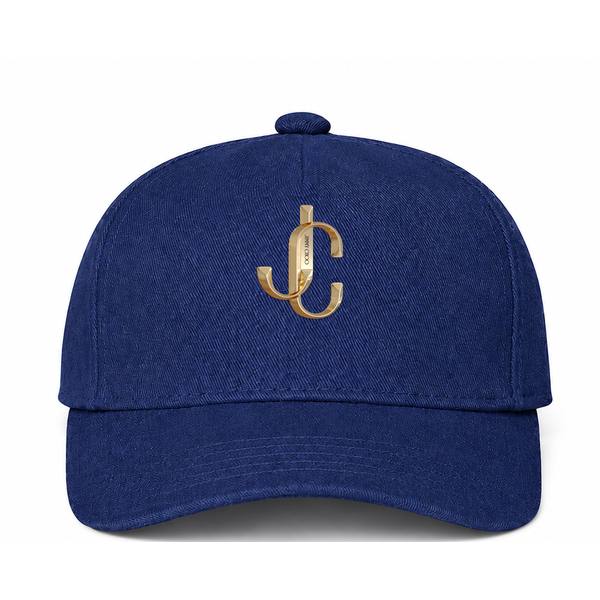 Jimmy Choo Logo Navy Dad Baseball Cap Hat