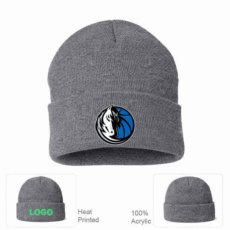 Dallas Mavericks Grey Beanie Hat