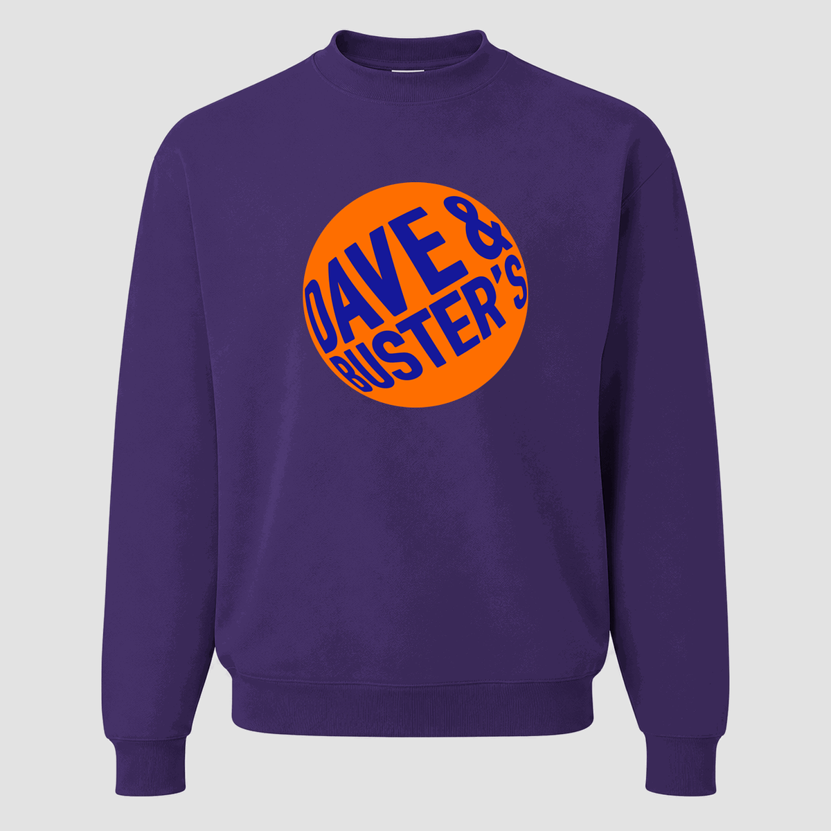 Men's Dave & Buster's Crewneck Sweatshirt - Purple