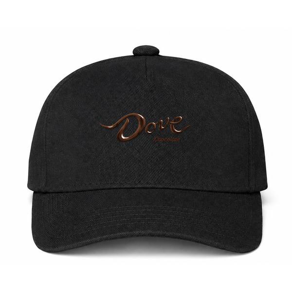 Dove Chocolate Logo Black Dad Baseball Cap Hat