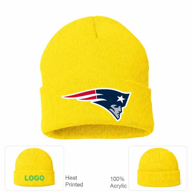 New England Patriots Yellow Beanie Hat
