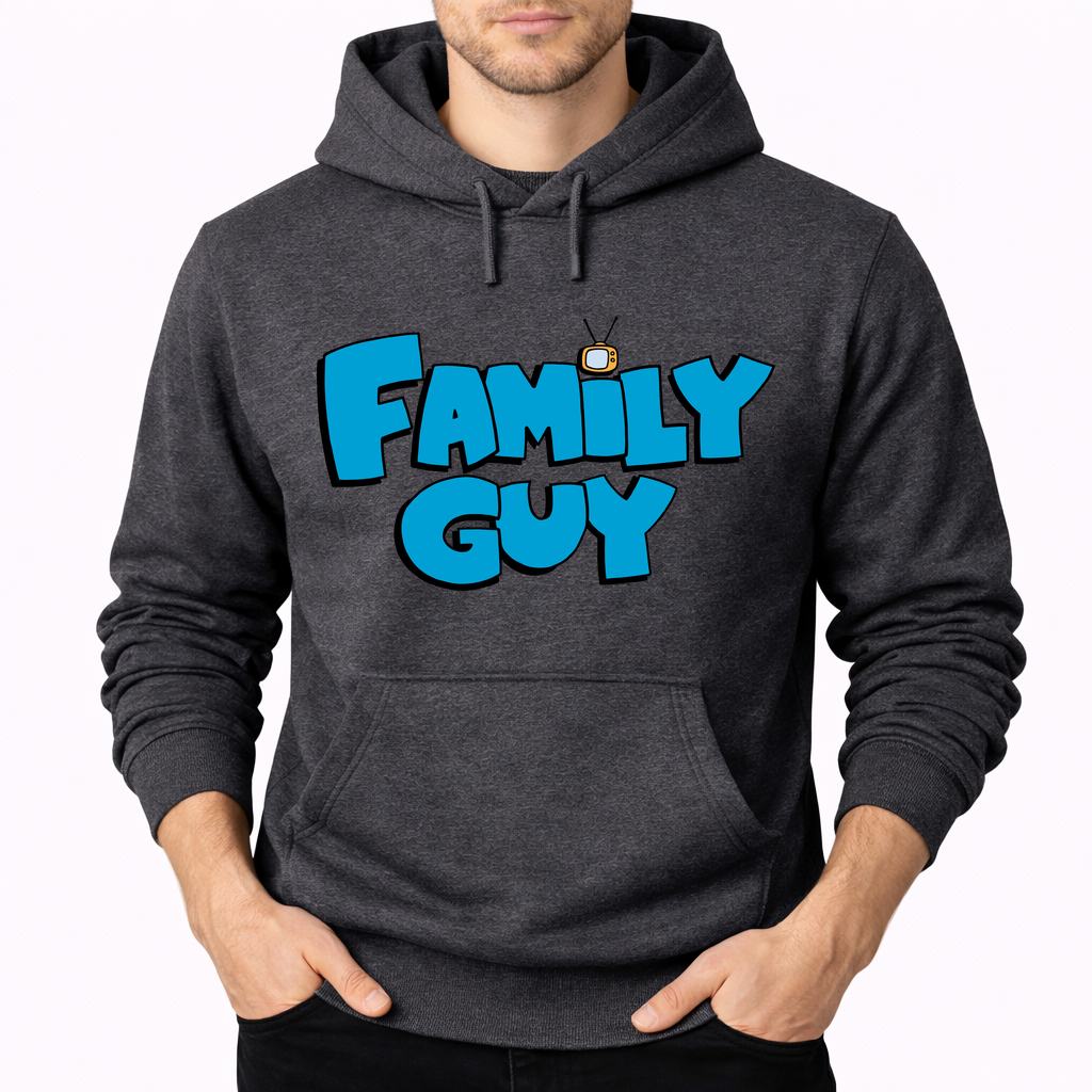 Men's Family Guy Pullover Hoodie - Charcoal