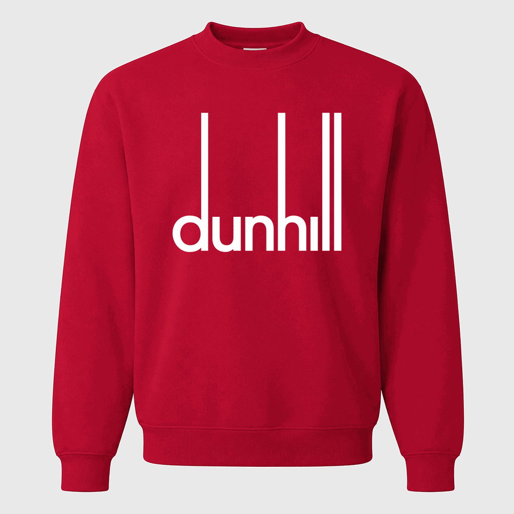 Men's Dunhill Logo Crewneck Sweatshirt - Red
