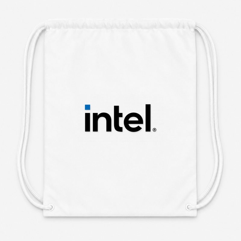 Intel Min Drawstring Bag - White
