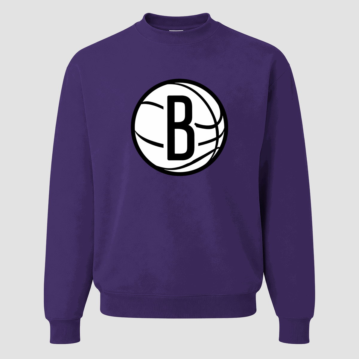 Men's Brooklyn Nets Crewneck Sweatshirt - Purple