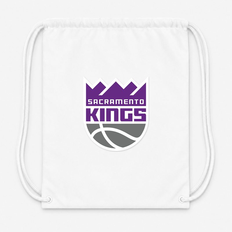 Sacramento Kings Drawstring Bag - White
