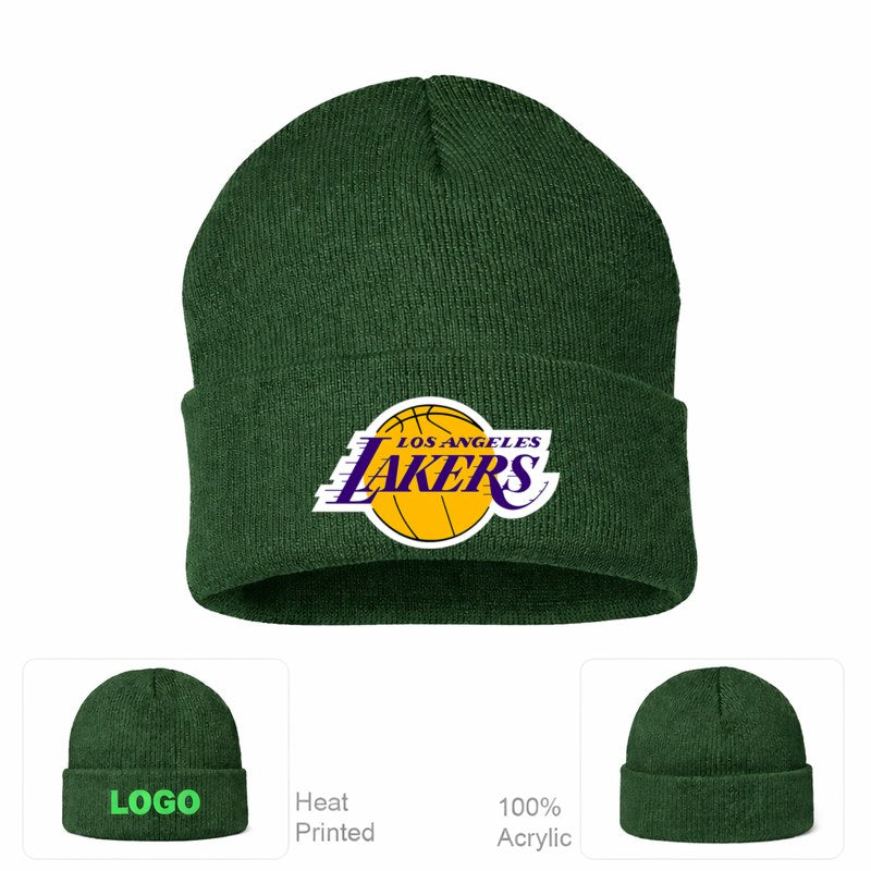 NBA Los Angeles Lakers Beanie Hat - Forest Green