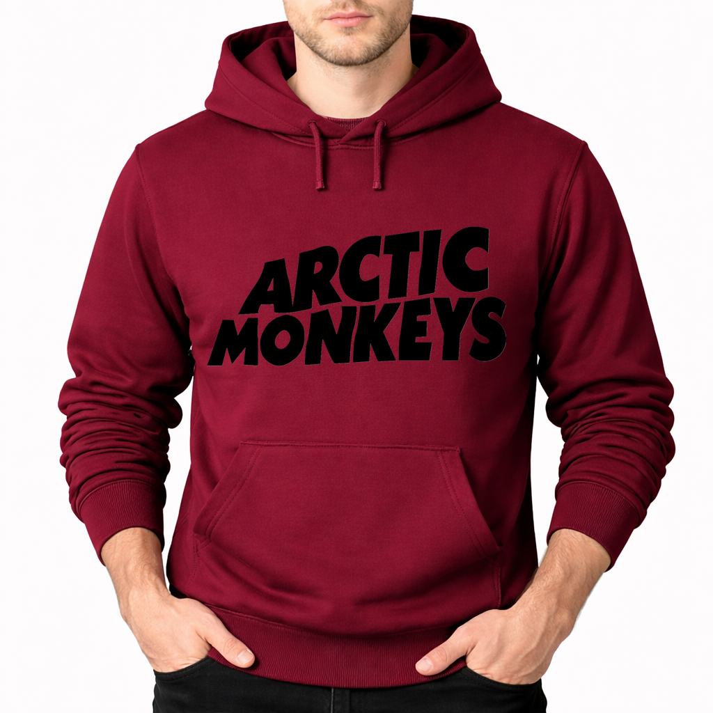 Men's Arctic Monkeys Pullover Hoodie - Burgundy