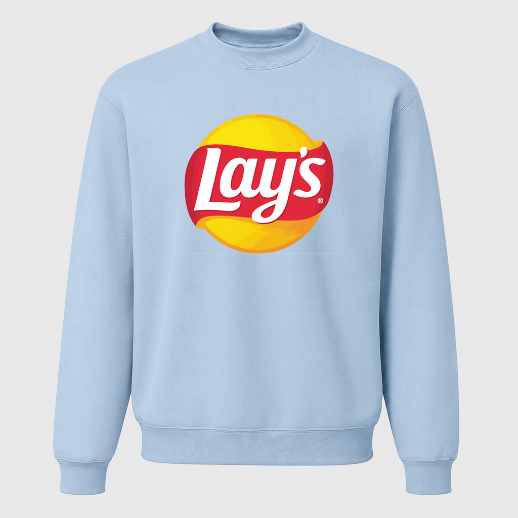 Men's Lay's Crewneck Sweatshirt - Sky Blue