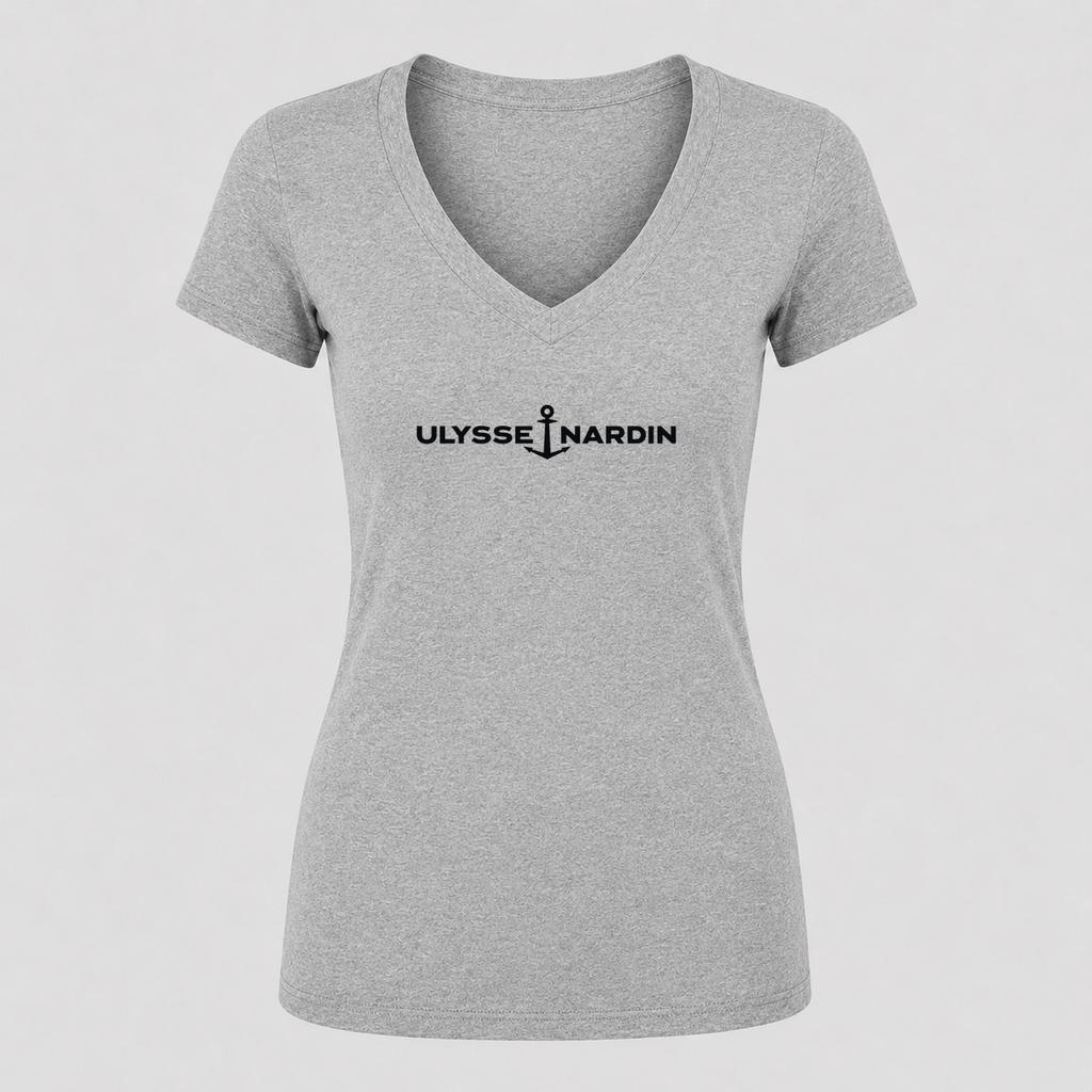 Women's Ulysse Nardin V Neck T-Shirt in gray
