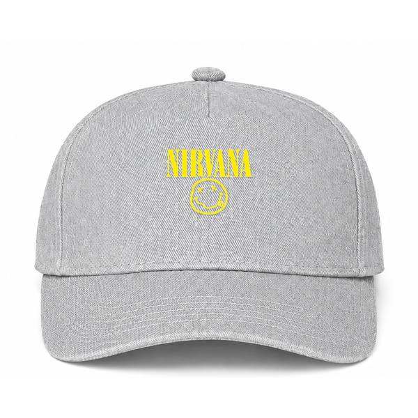Nirvana Logo Gray Dad Baseball Cap Hat
