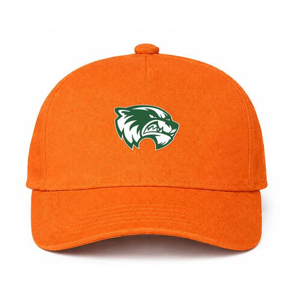 Utah Valley Wolverines Logo Orange Dad Baseball Cap Hat