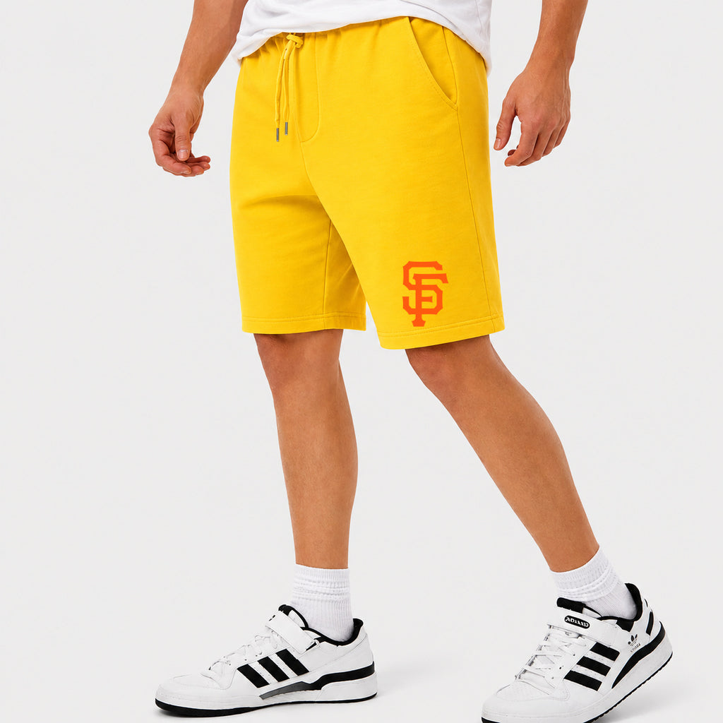 Men's San Francisco Giants Cotton Shorts - Yellow