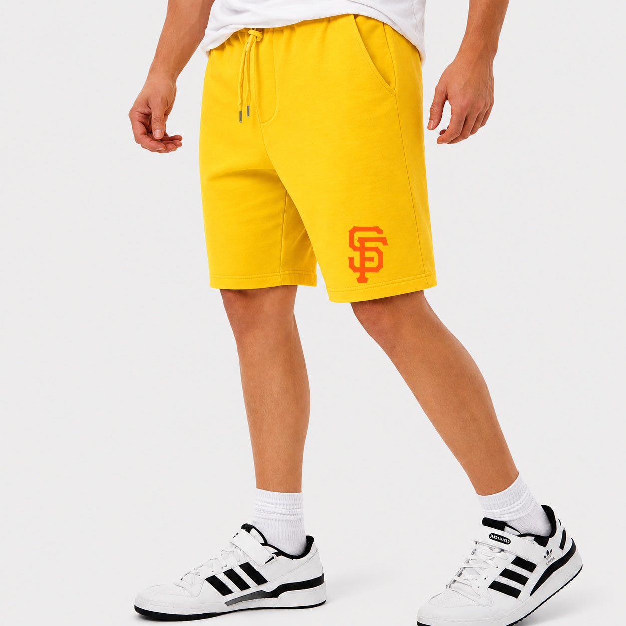 Men's San Francisco Giants Cotton Shorts - Yellow