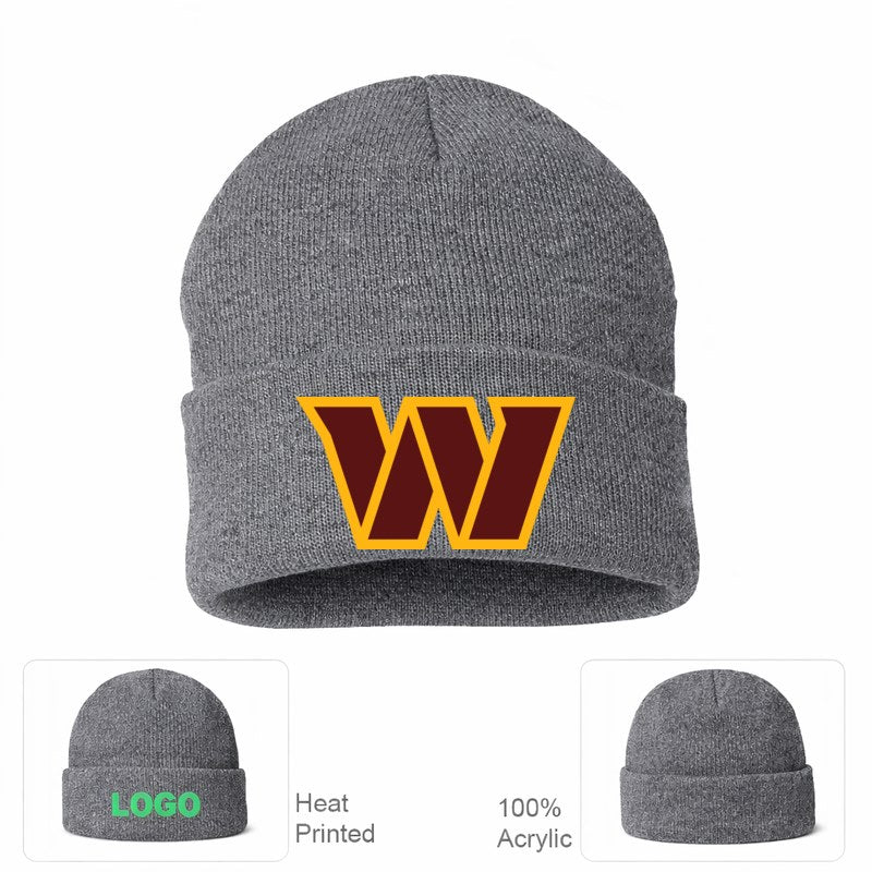 Washington Commanders Grey Beanie Hat