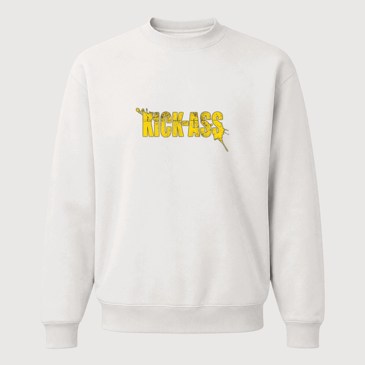 Men's Kick-Ass Crewneck Sweatshirt - White
