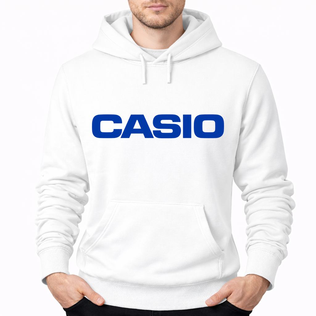 Men's Casio Pullover Hoodie - White