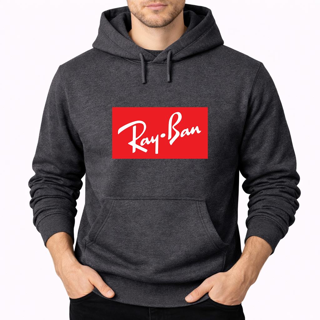 Men's Ray-Ban Pullover Hoodie - Charcoal
