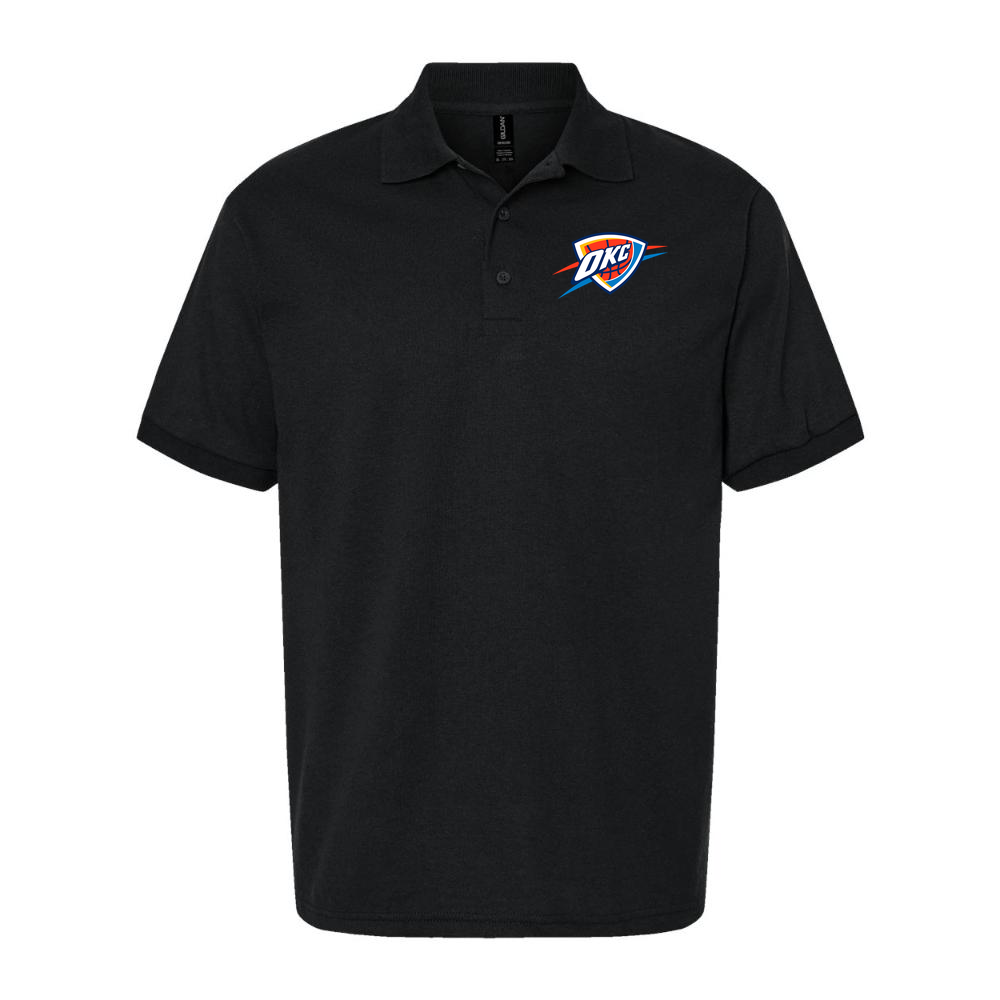 Men's Oklahoma City Thunder Dry Blend Polo - Black