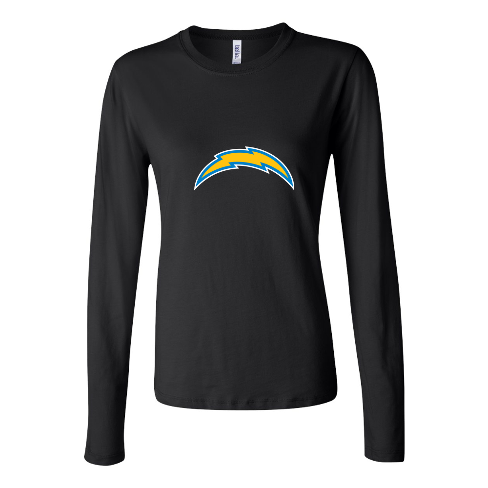 Women's Los Angeles Chargers Long Sleeve T-Shirt - Black