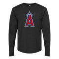 Men's Los Angeles Angels Long sleeves Cotton Blend T-Shirt - Black