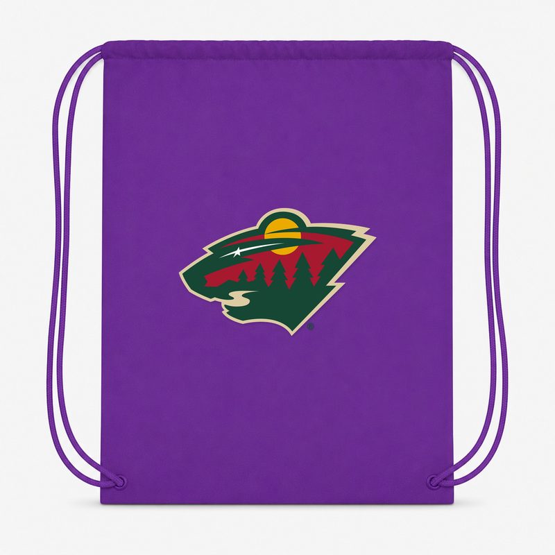 Minnesota Wild Drawstring Bag - Purple