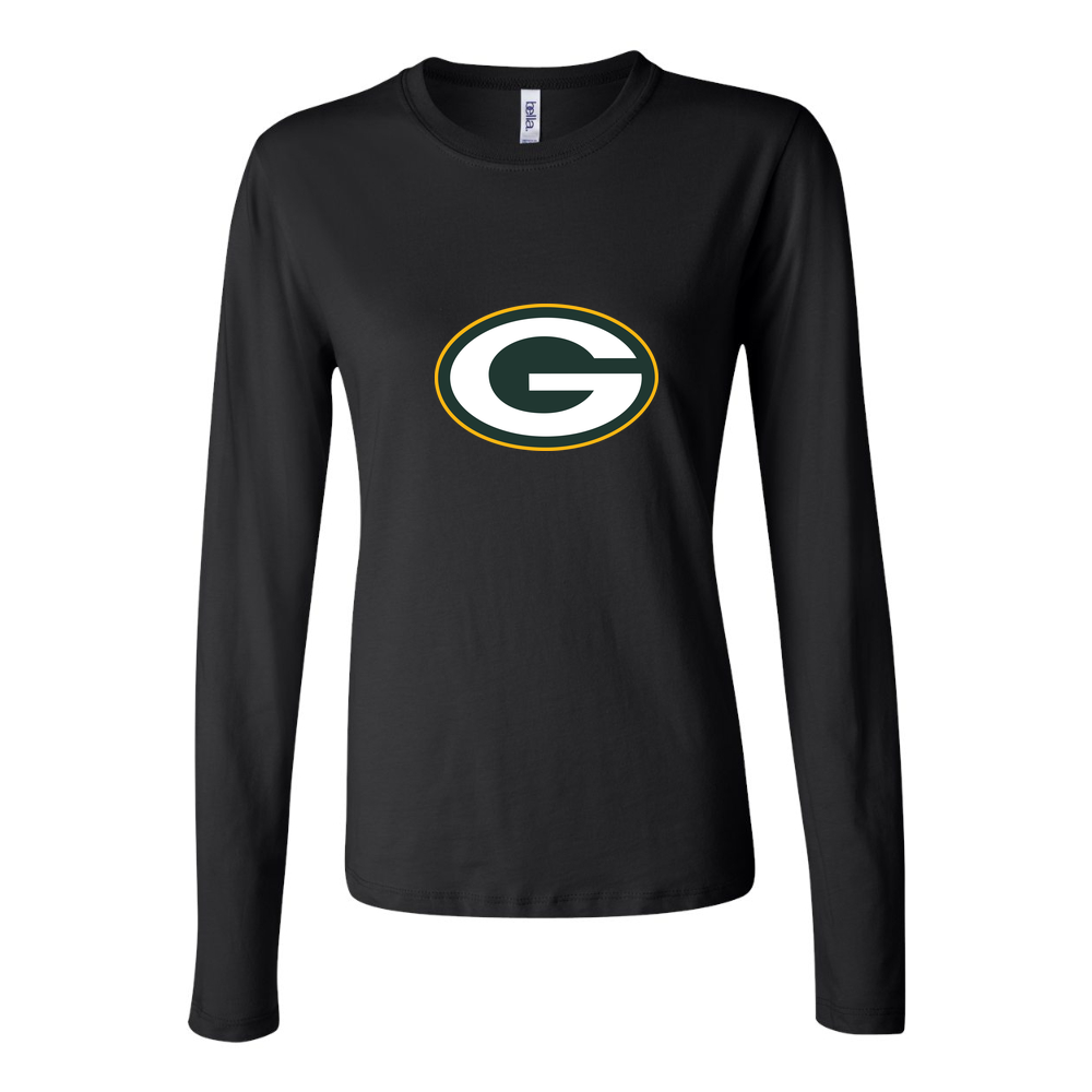 Women's Green Bay Packers Long Sleeve T-Shirt - Black