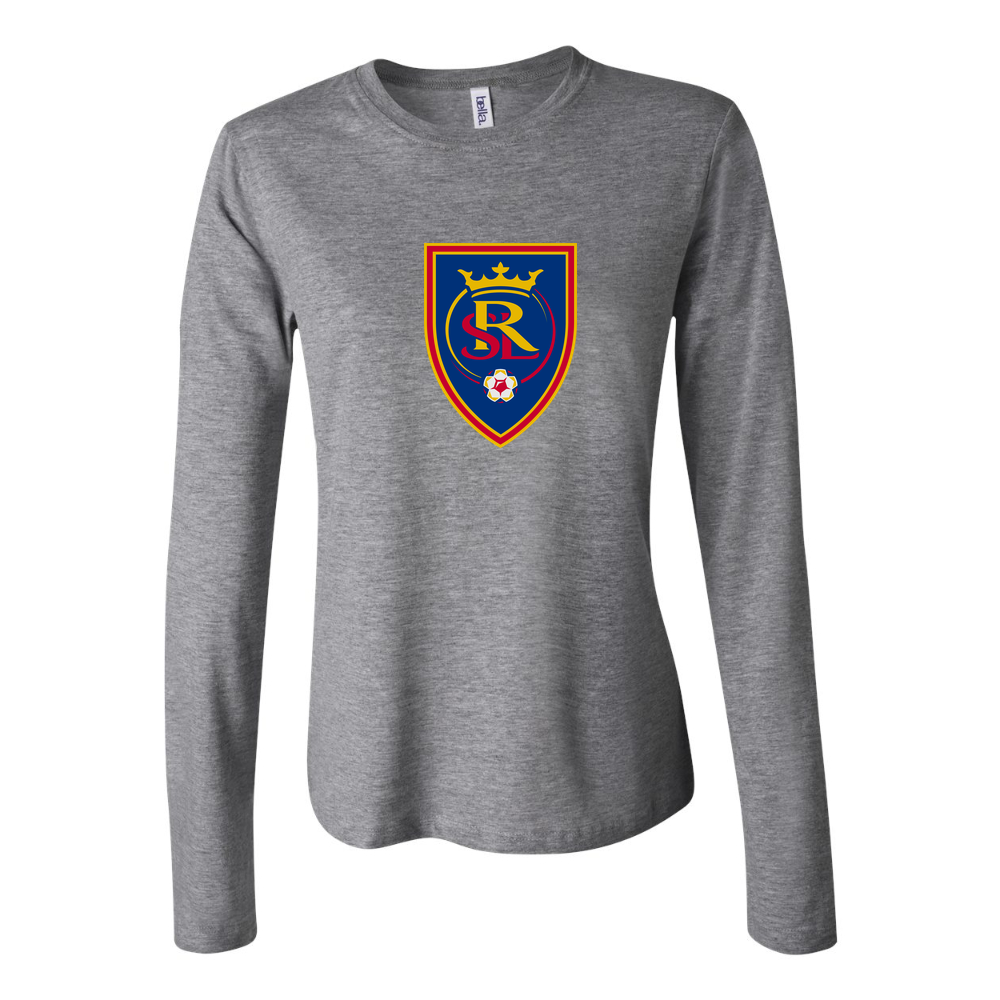Women's Real Salt Lake Soccer Long Sleeve T-Shirt - Gray