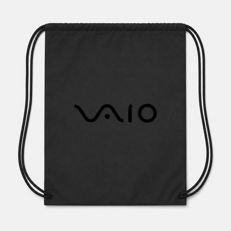 Sony Vaio Curvy Black Drawstring Bag - Black