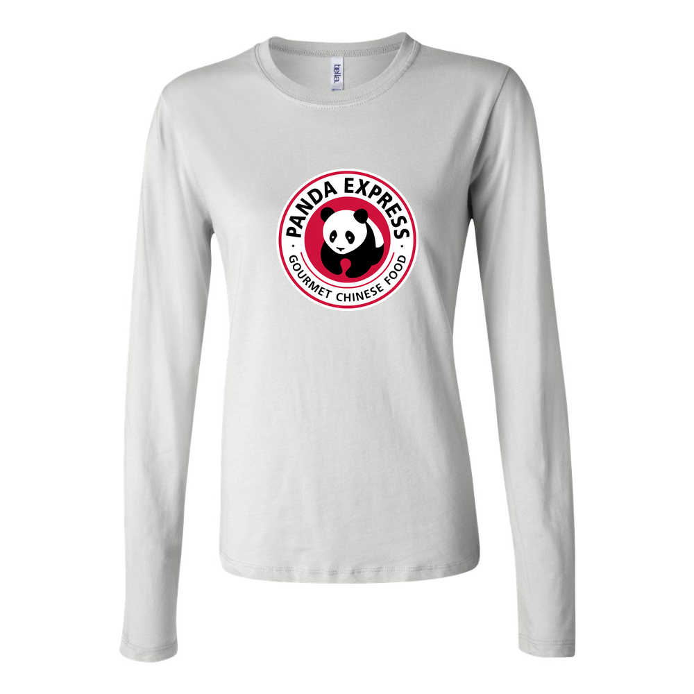 Women's panda express logo 1 logo png transparent Long Sleeve T-Shirt - White