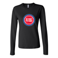 Women's Detroit Pistons Long Sleeve T-Shirt - Black