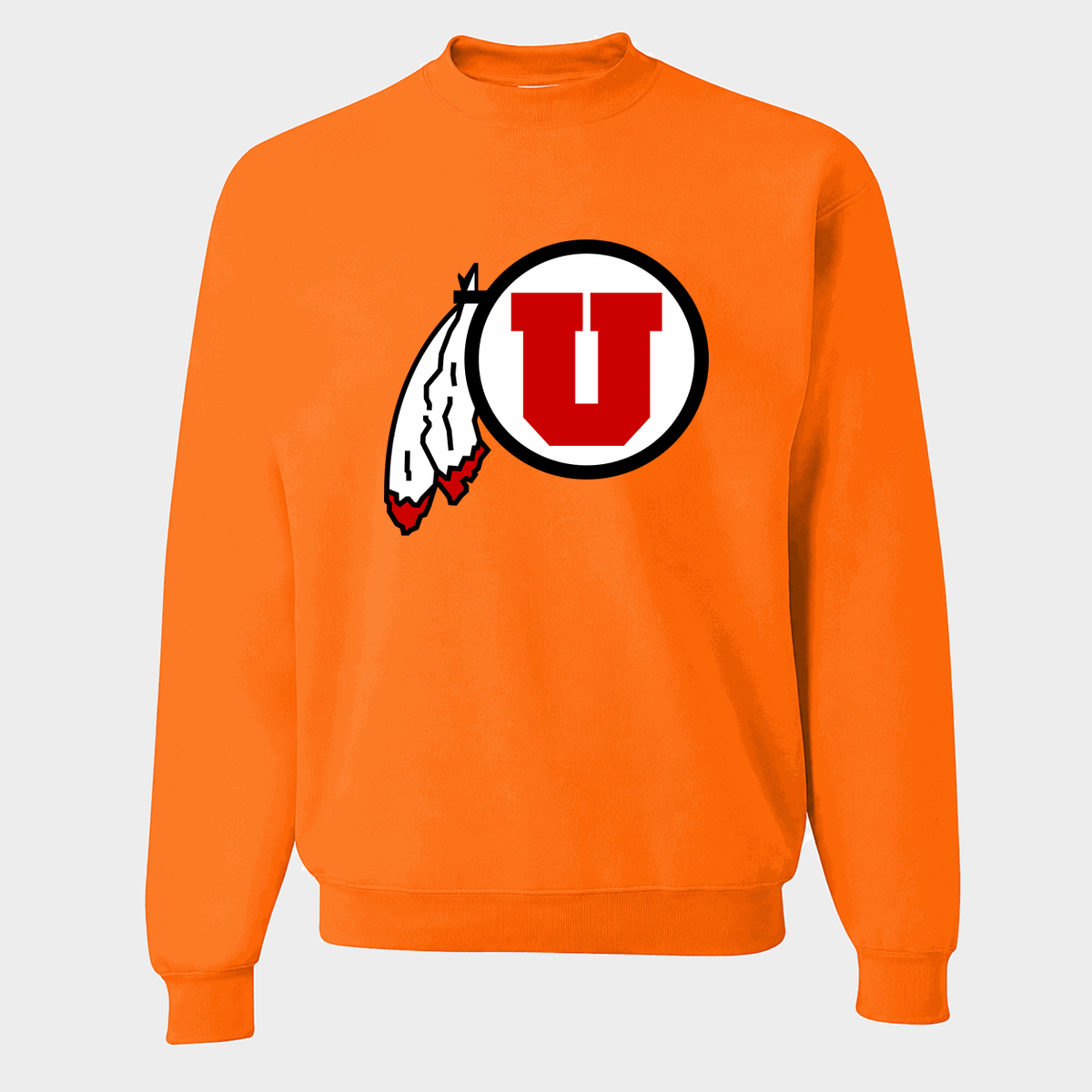 Men's Utah Utes Crewneck Sweatshirt - Orange