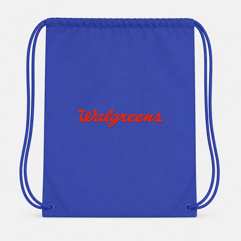 Walgreens Drawstring Bag - Blue