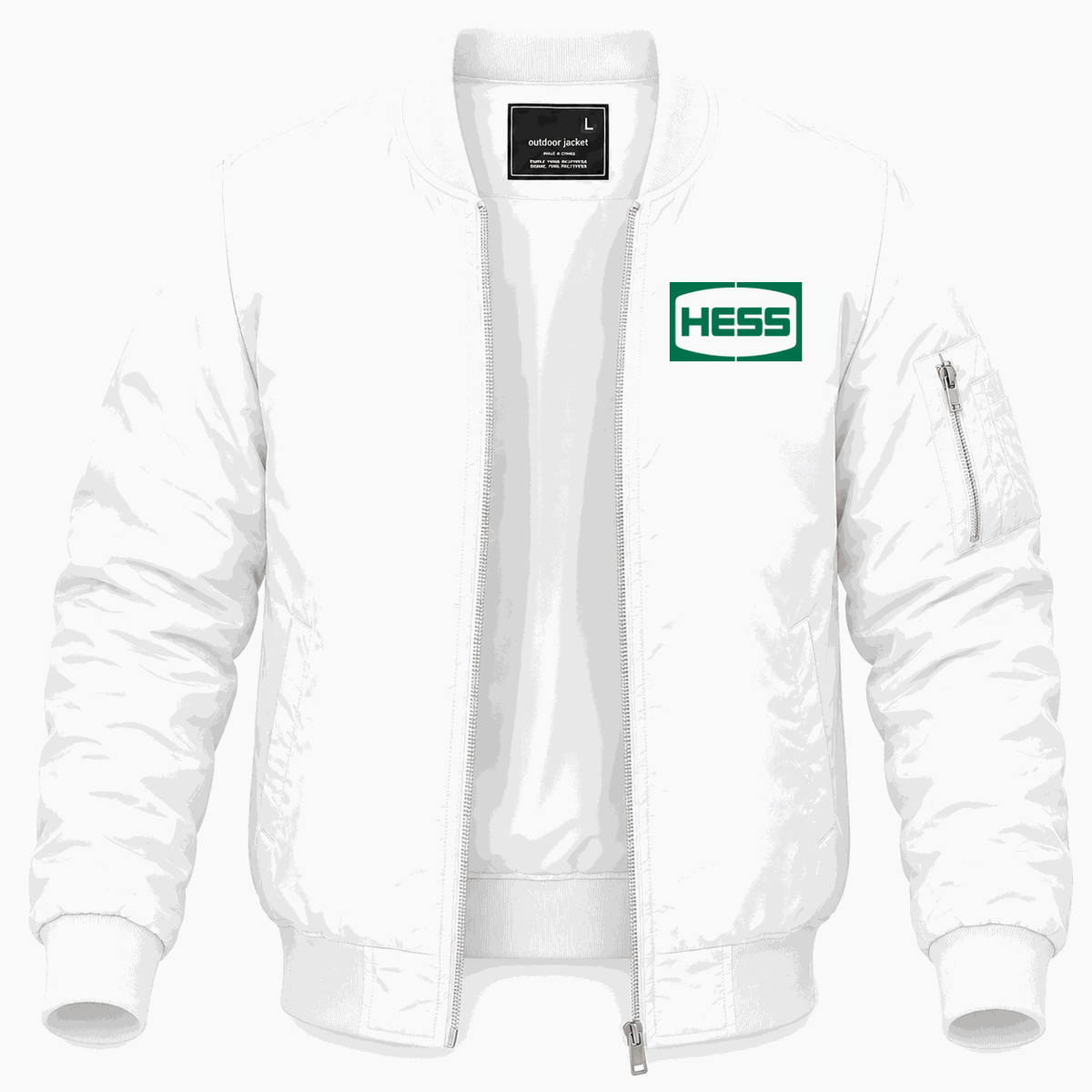 Men's Hess Lightweight Bomber Jacket - White