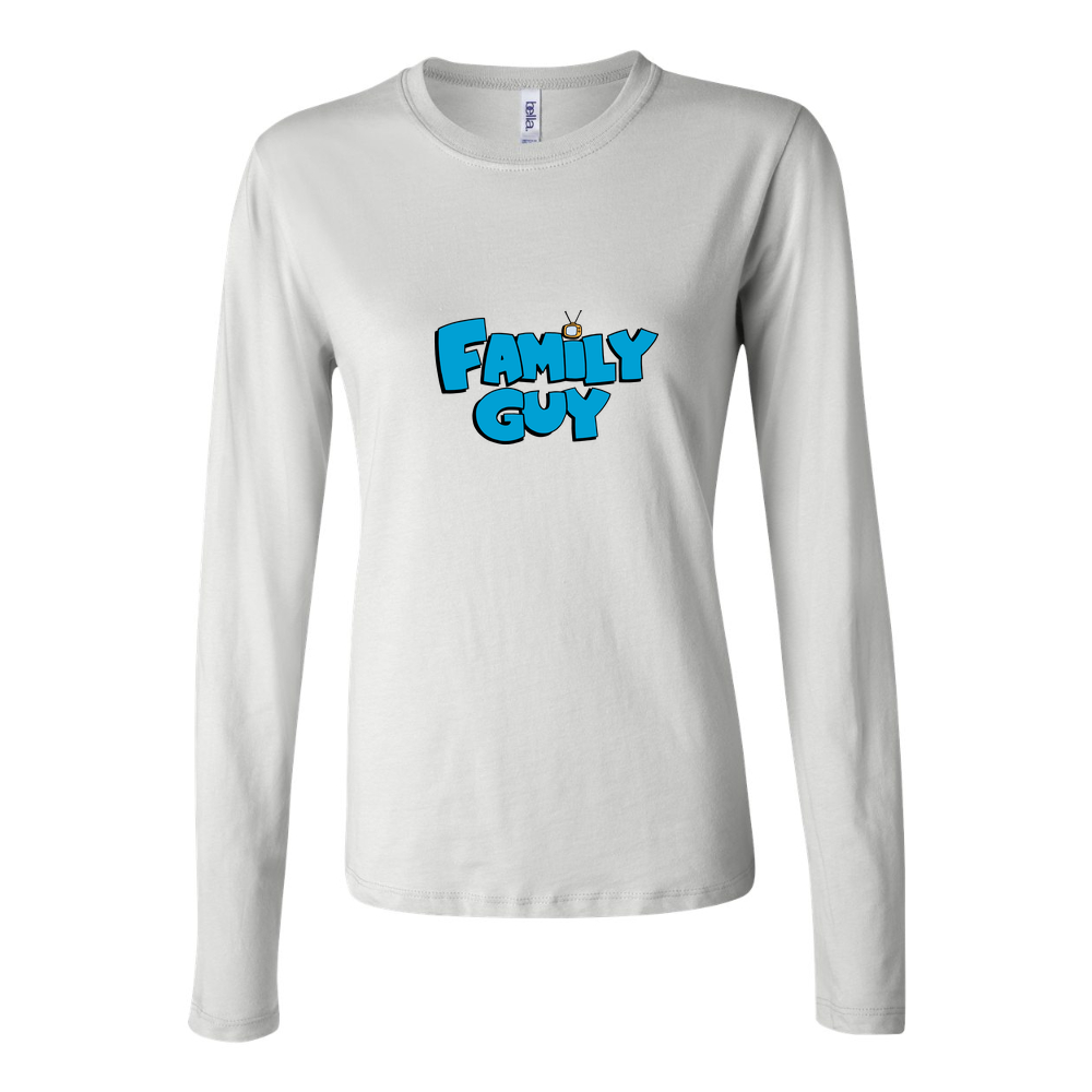 Women's Family Guy logo PNG1 Long Sleeve T-Shirt - White