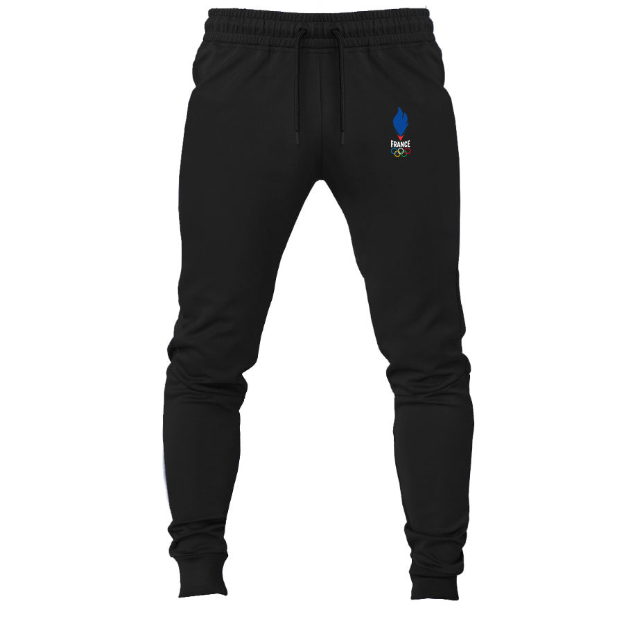 France 2024 White joggers sweatpants - Black