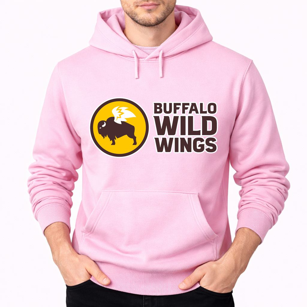 Men's Buffalo Wild Wings Pullover Hoodie - Pink